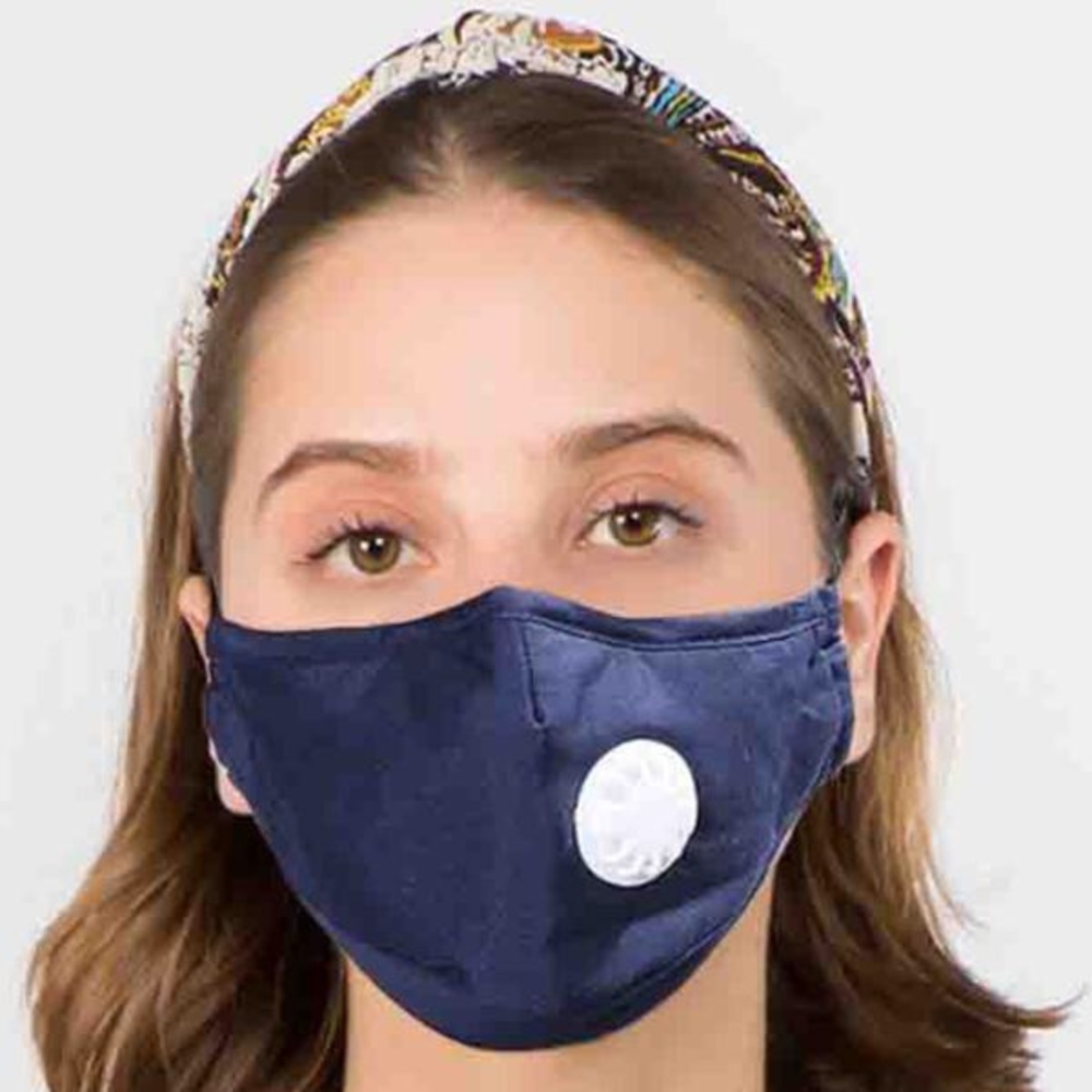 Navy Face Mask with 2 filters new in package